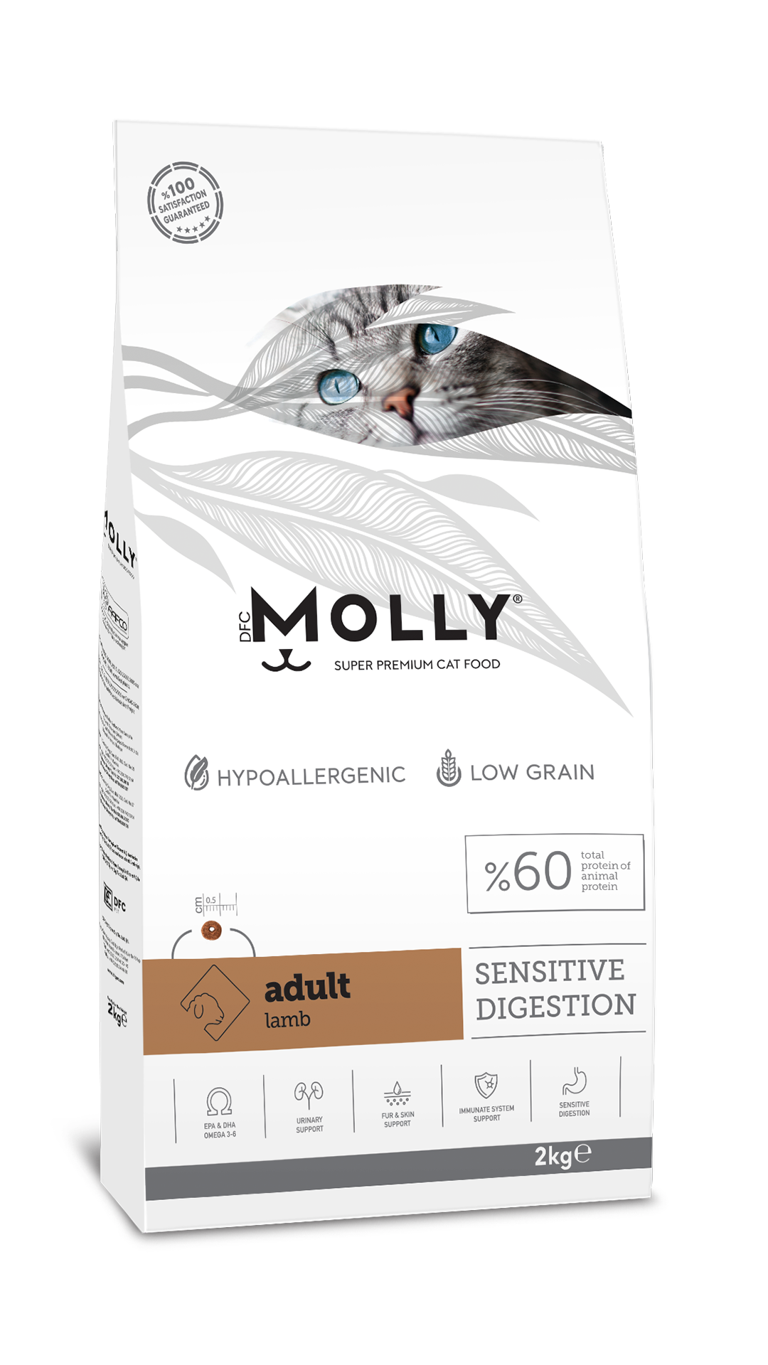 Molly Yetişkin Kedi Maması Kuzu Etli 2Kg
