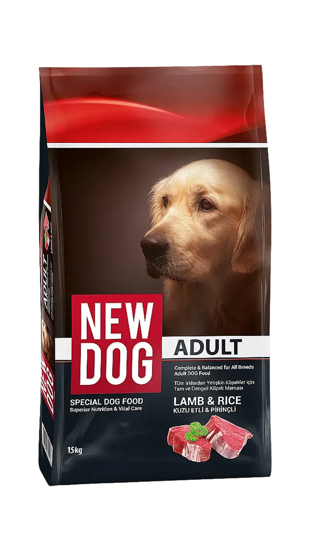 New Dog Kuzu Etli Yetişkin Köpek Maması 15 Kg