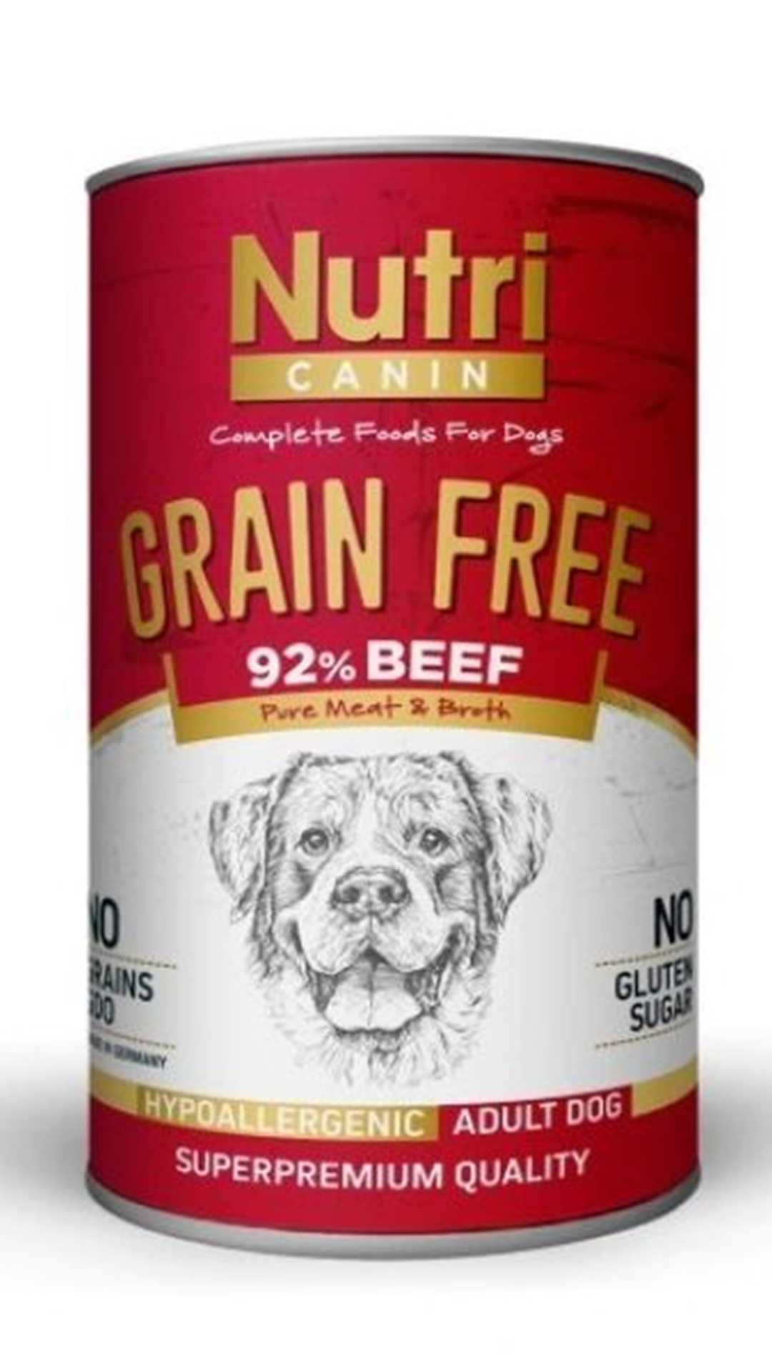 Nutri Canin Biftekli ve Patatesli Tahılsız Köpek Konservesi 400gr