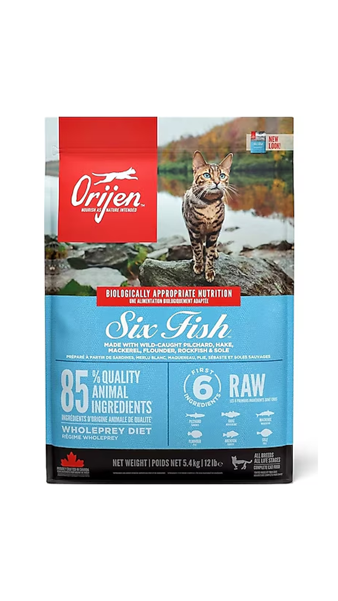 Orijen Cat Six Fish Tahılsız 6 Balıklı Yetişkin Kedi Maması 5,4 kg