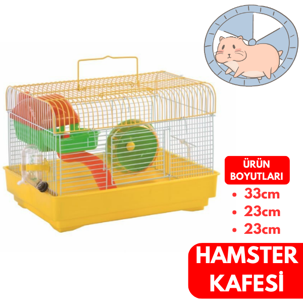 Ovisso Hamster Kafesi 33X23X23cm