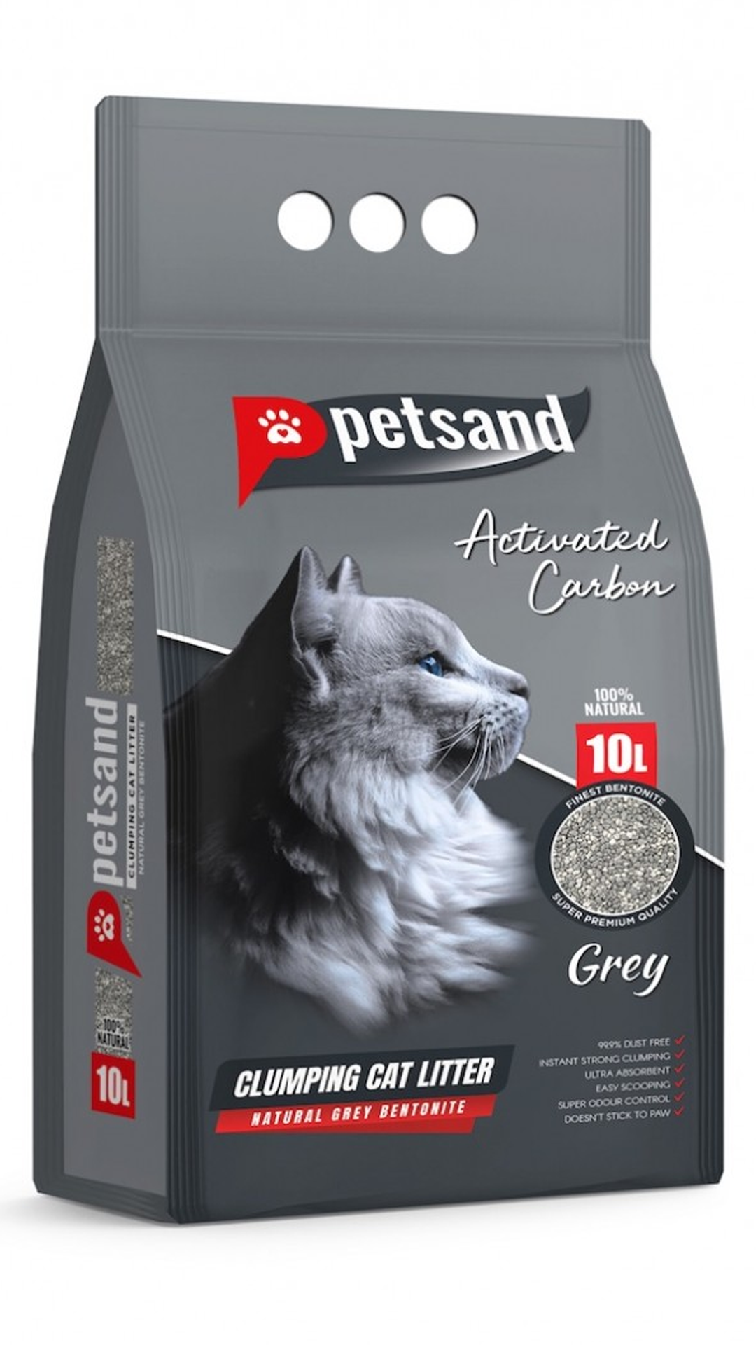 PETSAN 10 LT AKTİF KARBON FLAT BOTTOM KEDİ KUMU