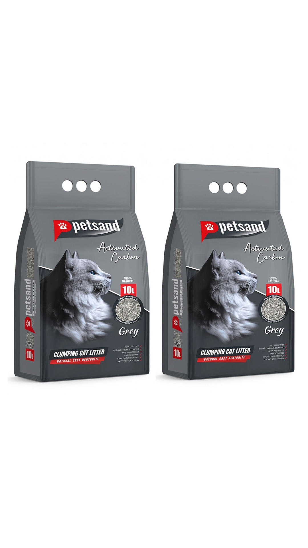 PETSAN 10 LT AKTİF KARBON FLAT BOTTOM KEDİ KUMU