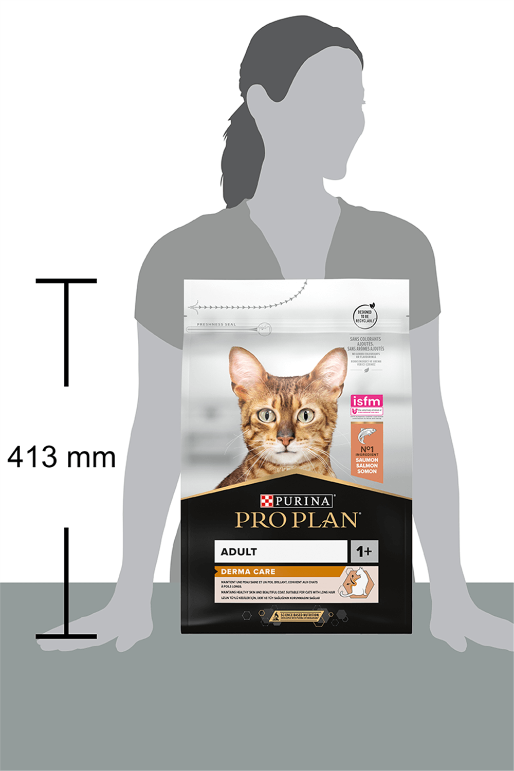 Pro Plan Derma Care Somonlu Tüy Yumağı Önleyici Yetişkin Kedi Maması 3kg