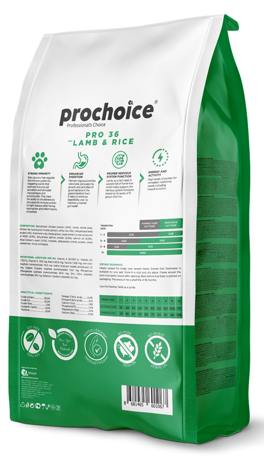 Prochoice Kuzu Etli Pirinçli Yetişkin Kedi Maması 2 Kg