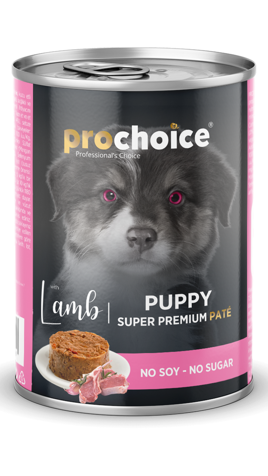 ProChoice Kuzu Etli Şekersiz Ezme Yavru Köpek Konservesi 400 gr