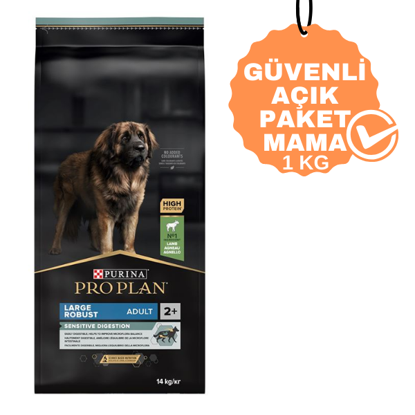 Proplan Large Robust Kuzu Etli Pirinçli Büyük Irk Yetişkin Köpek Maması 1 Kg Açık Paket Mama
