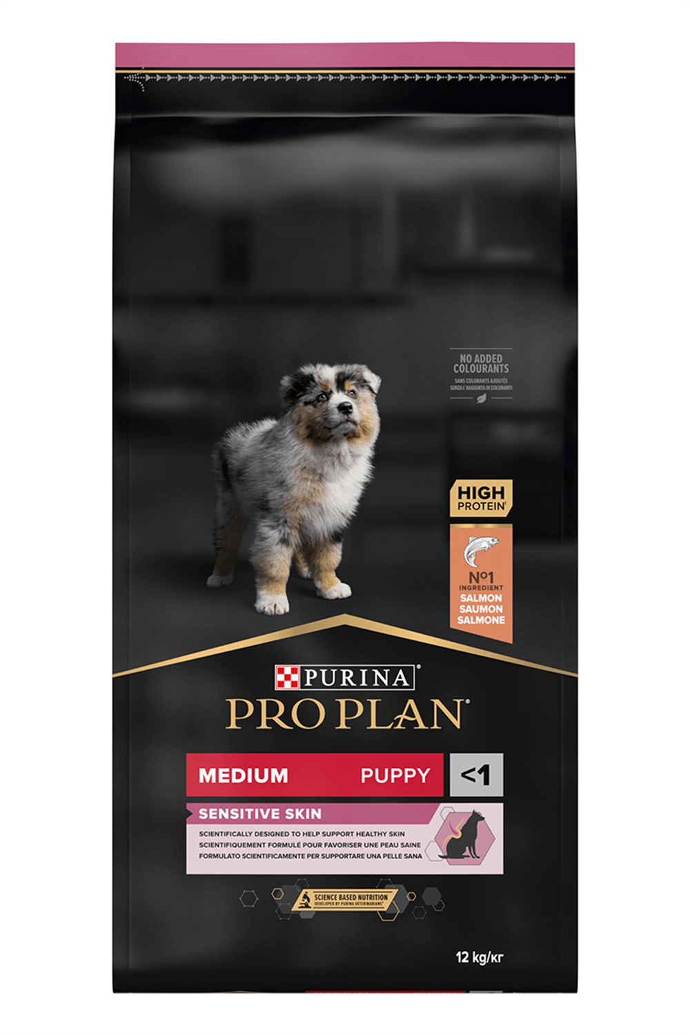 Proplan Puppy Medium Sensitive Skin Somonlu Orta Irk Yavru Köpek Maması 12 kg