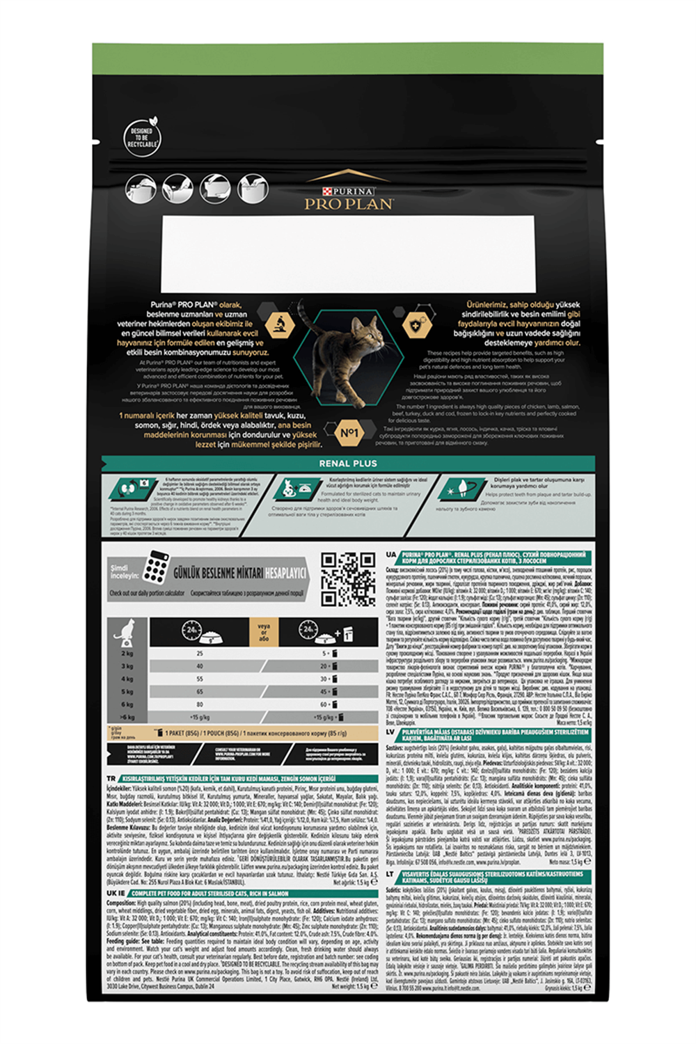 Proplan Sterilised Kısırlaştırılmış Somonlu Kedi Maması 1,5 Kg