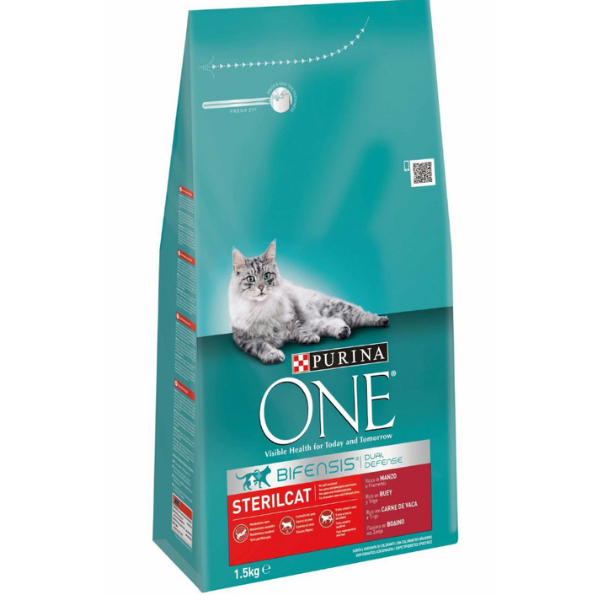 Purina One Manzo Crocchette Somonlu Kısırlaştırılmış Kedi Maması 1,5 Kg