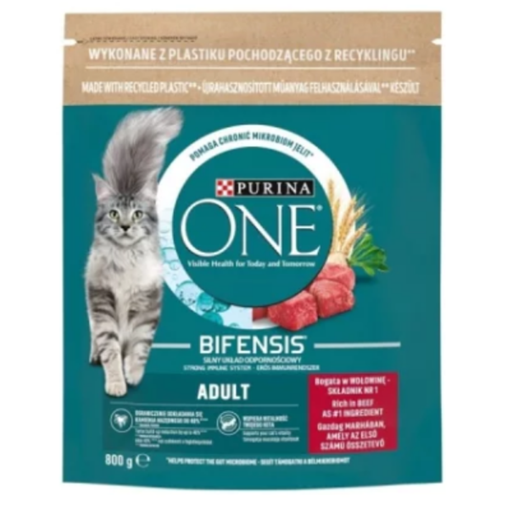 Purina One Sığır Etli Yetişkin Kedi Maması 800 Gr