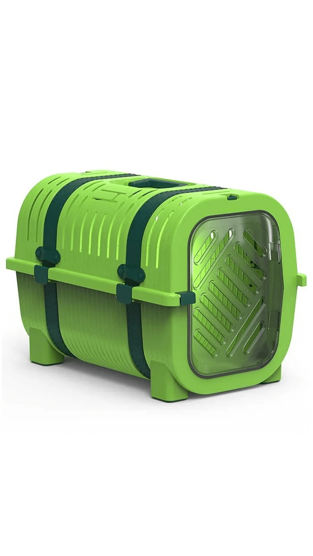 Rainbow Lime Green-Yonca Yeşili Kemer Kedi Köpek Taşıma Çantası 51x33x36 Cm