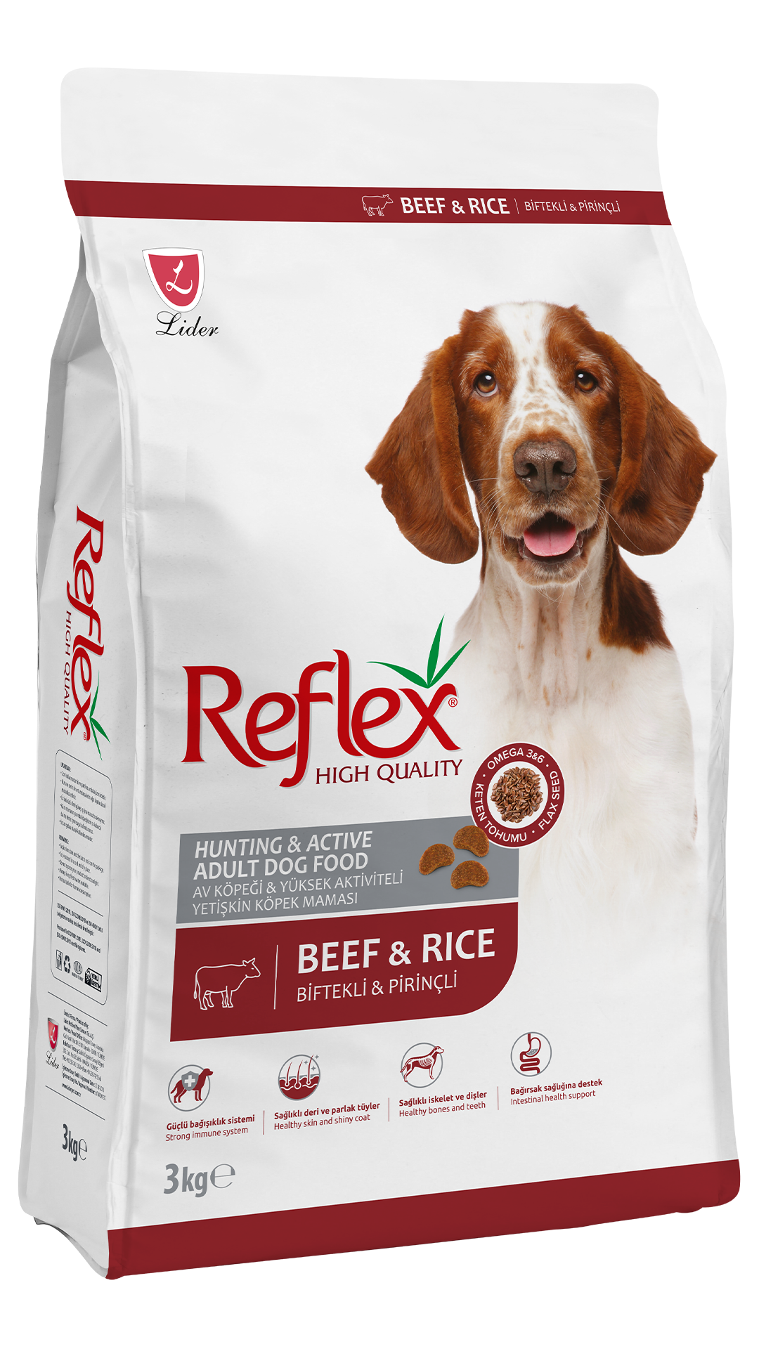 Reflex Active Biftekli Yetişkin Köpek Maması 3 kg