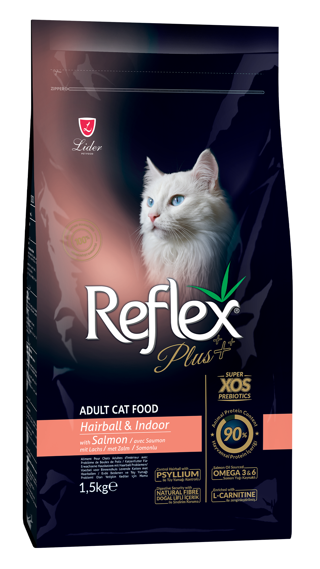 Reflex Adult Hairball Somonlu Yetişkin Kedi Maması 1,5 kg