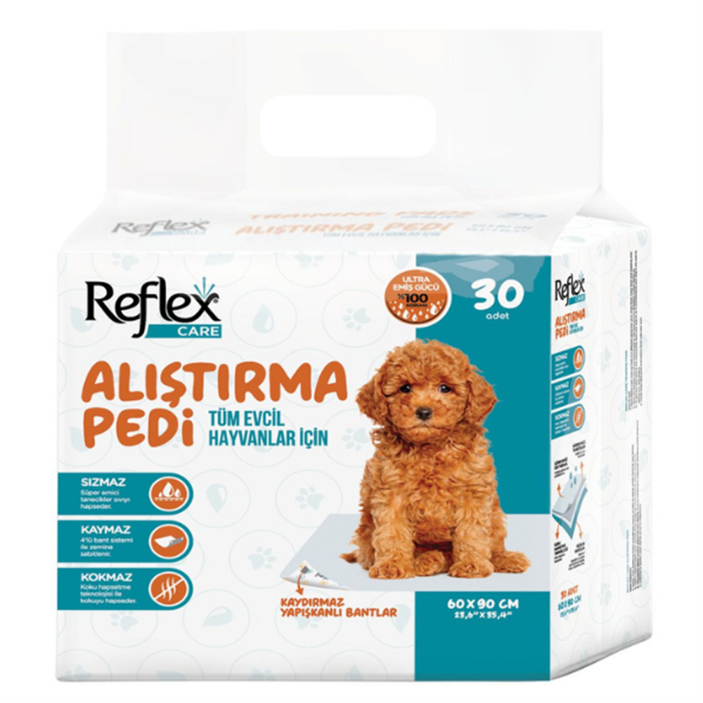 Reflex Care Kaydırmaz Köpek Alıştırma Pedi 60x90 cm (30'lu)