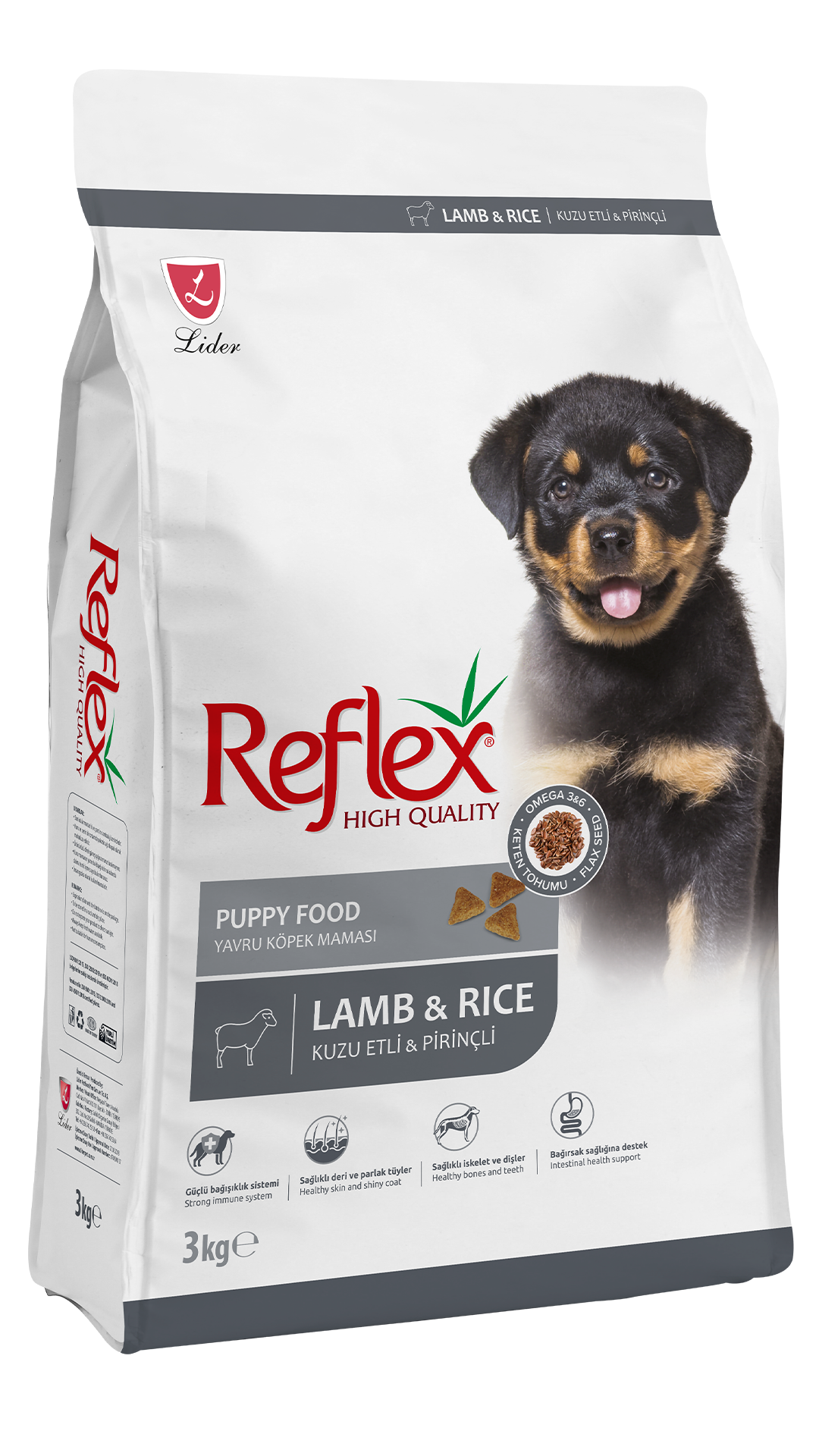 Reflex Kuzu Etli ve Pirinçli Yavru Köpek Maması 3 kg