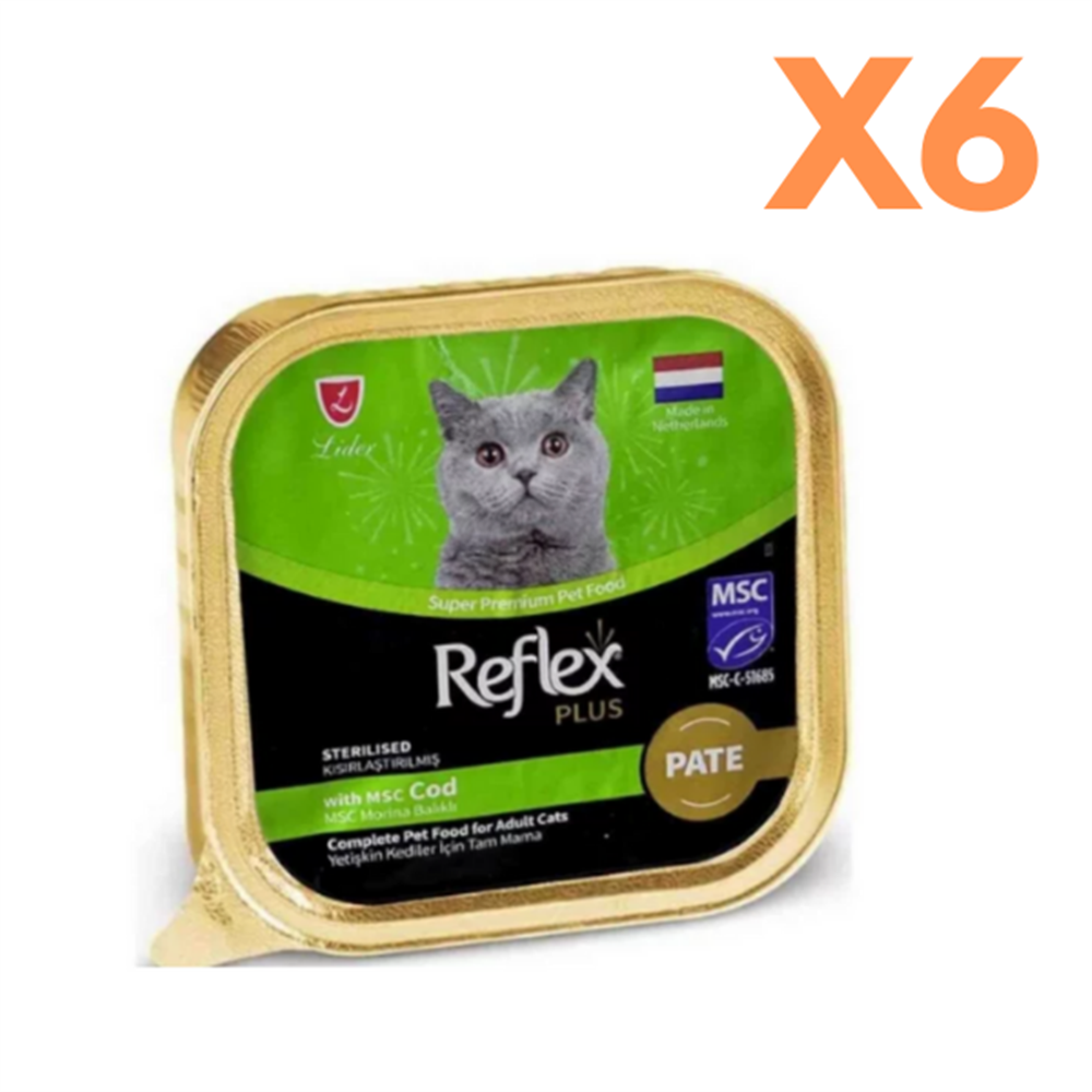 Reflex Plus Ezme Morina Balıklı Kısırlaştırılmış Kedi Konservesi 85 Gr x6