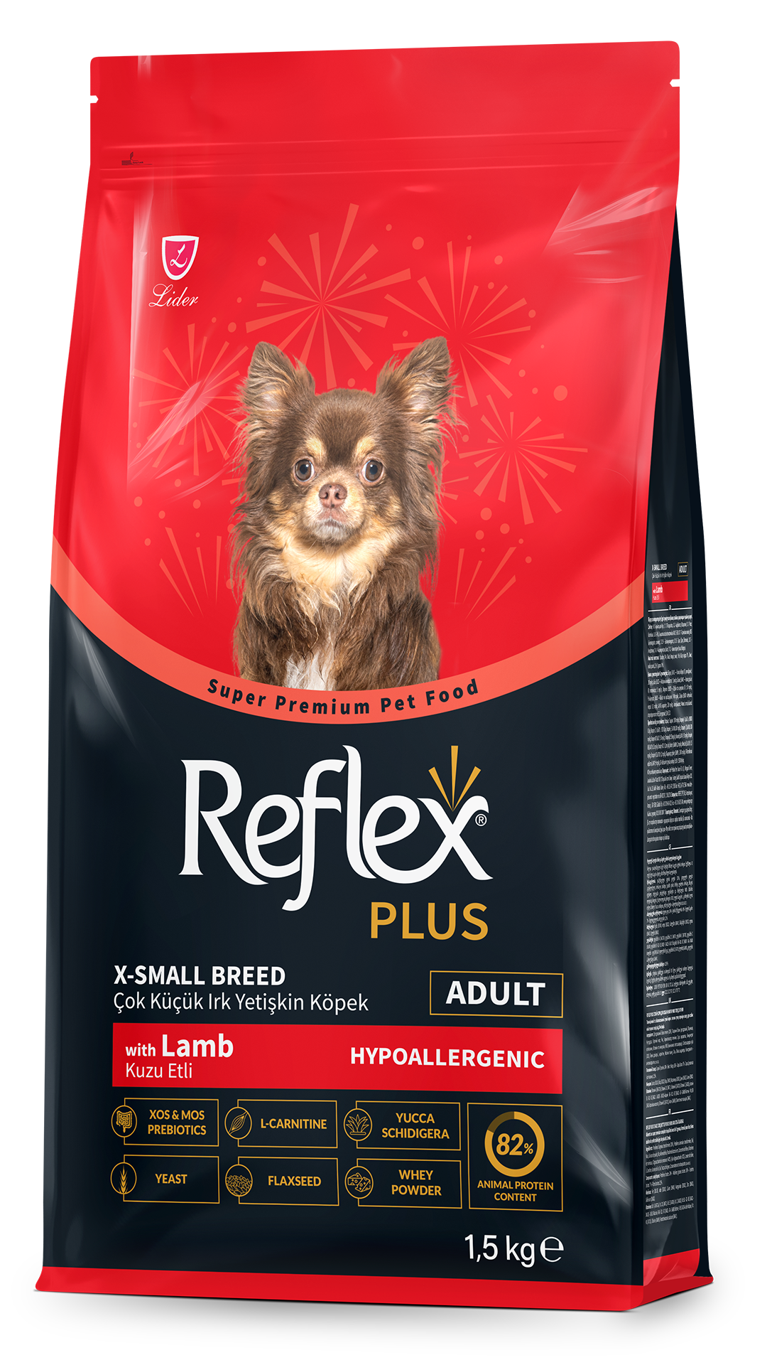 Reflex Plus Hipoalerjenik Kuzulu Çok Küçük Irk Yetişkin Köpek Maması 1,5kg
