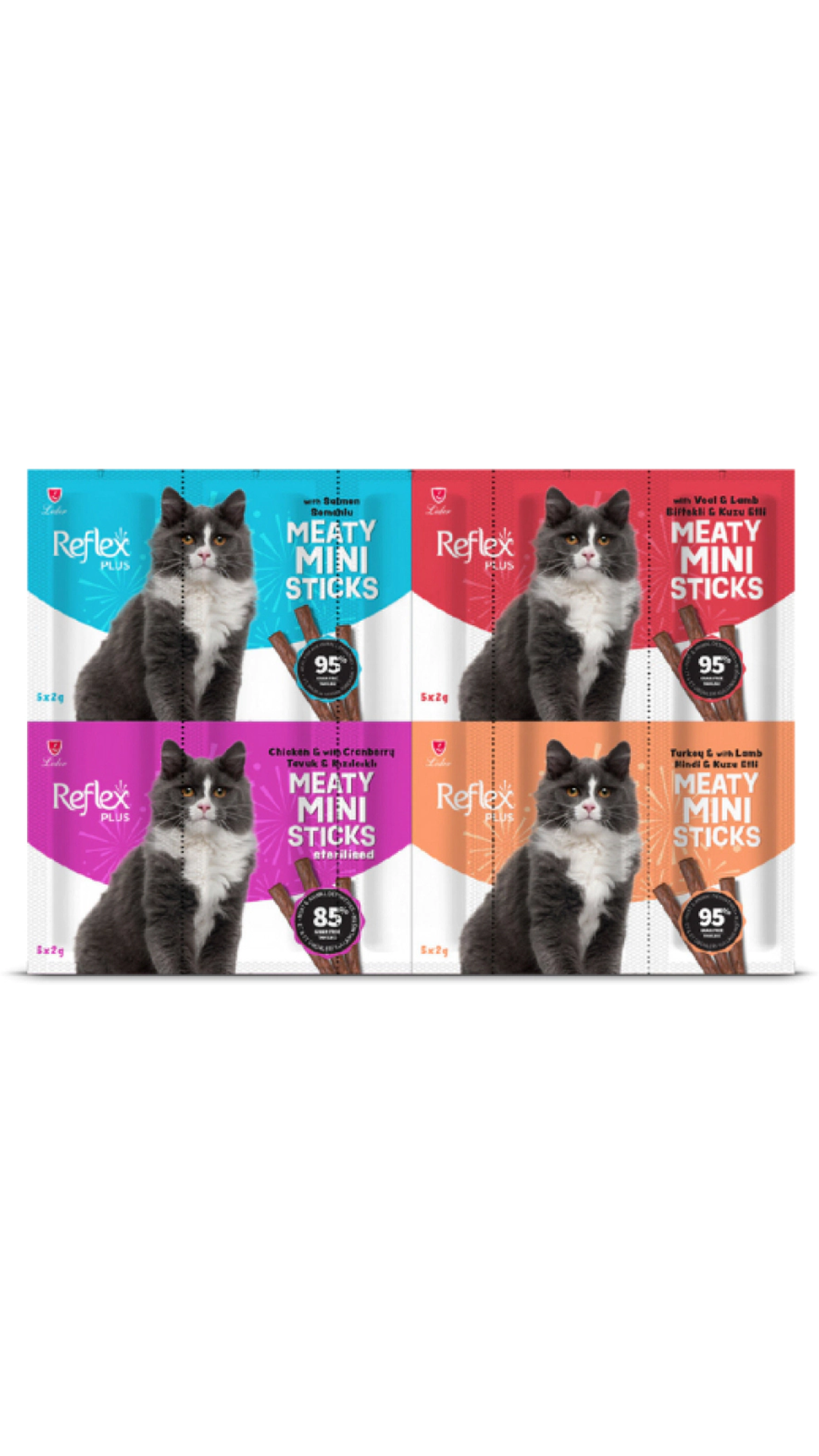 REFLEX PLUS MİNİ MİX KEDİ ÖDÜLLERİ 2*20 GR