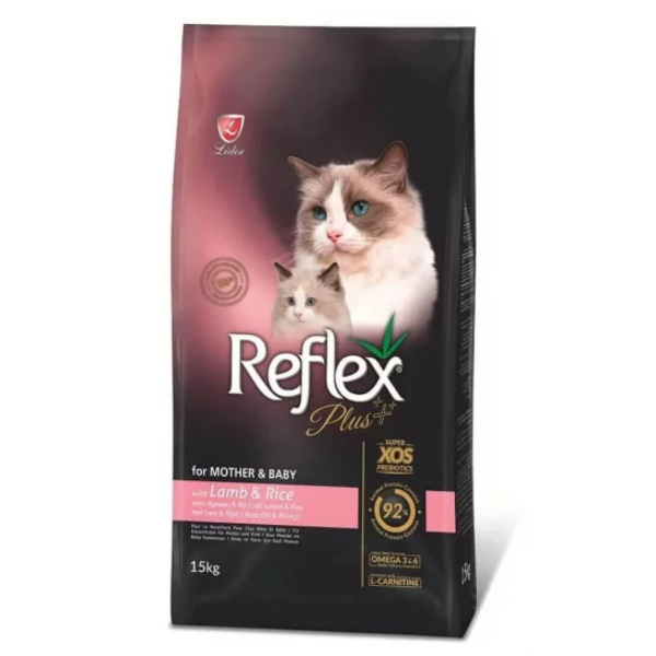 Reflex Plus Mother&Babycat Kuzu Etli ve Pirinçli Yavru Kedi Maması 15 kg