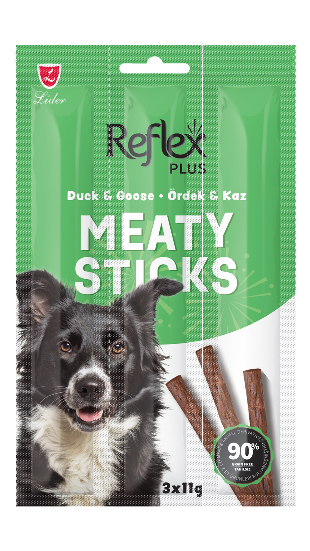 Reflex Plus Ördek ve Kaz Etli Köpek Ödül Çubuğu 11 Gr 3 Adet