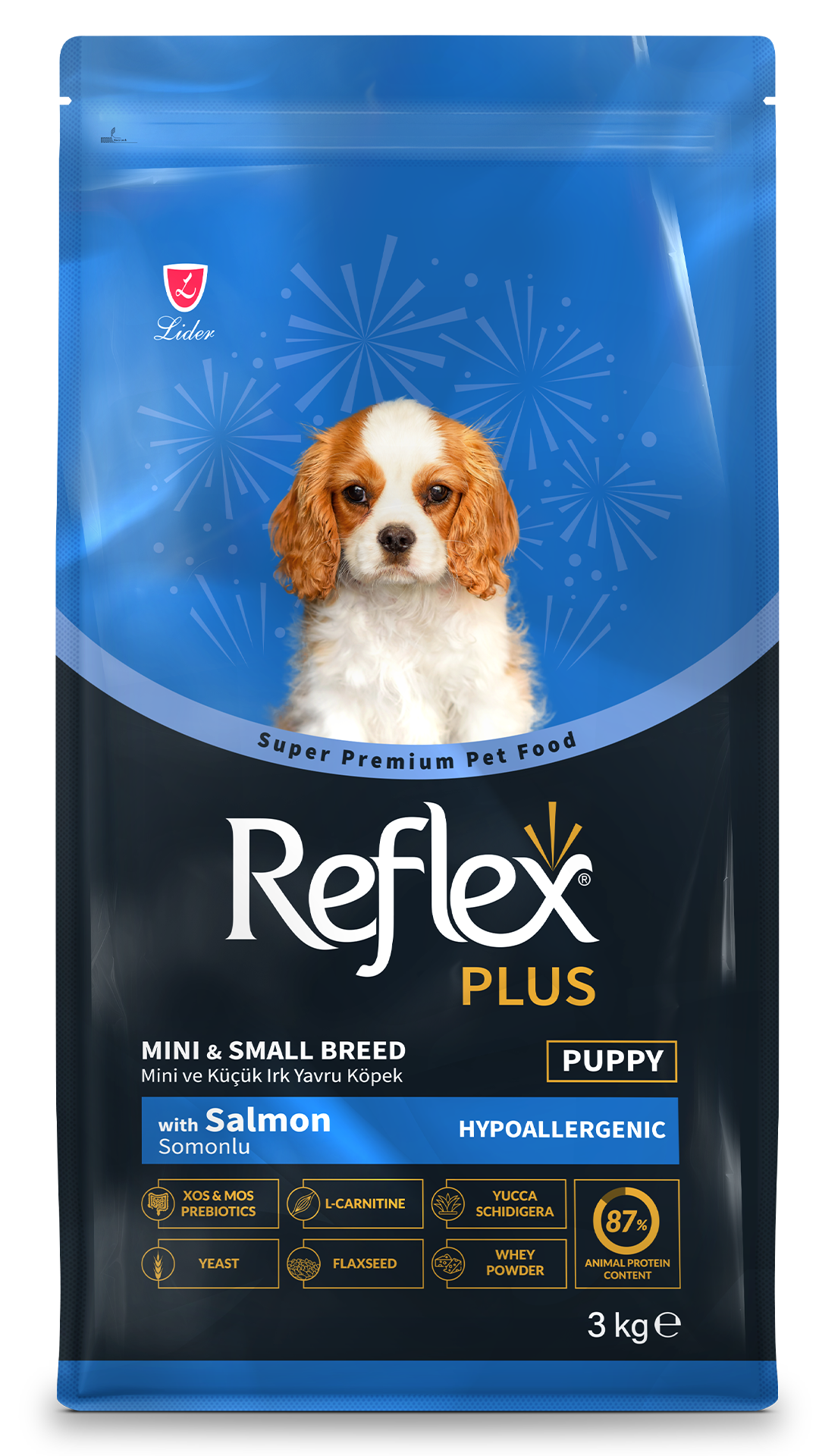 REFLEX PLUS SOMONLU MİNİ VE KÜÇÜK IRK YAVRU 3KG