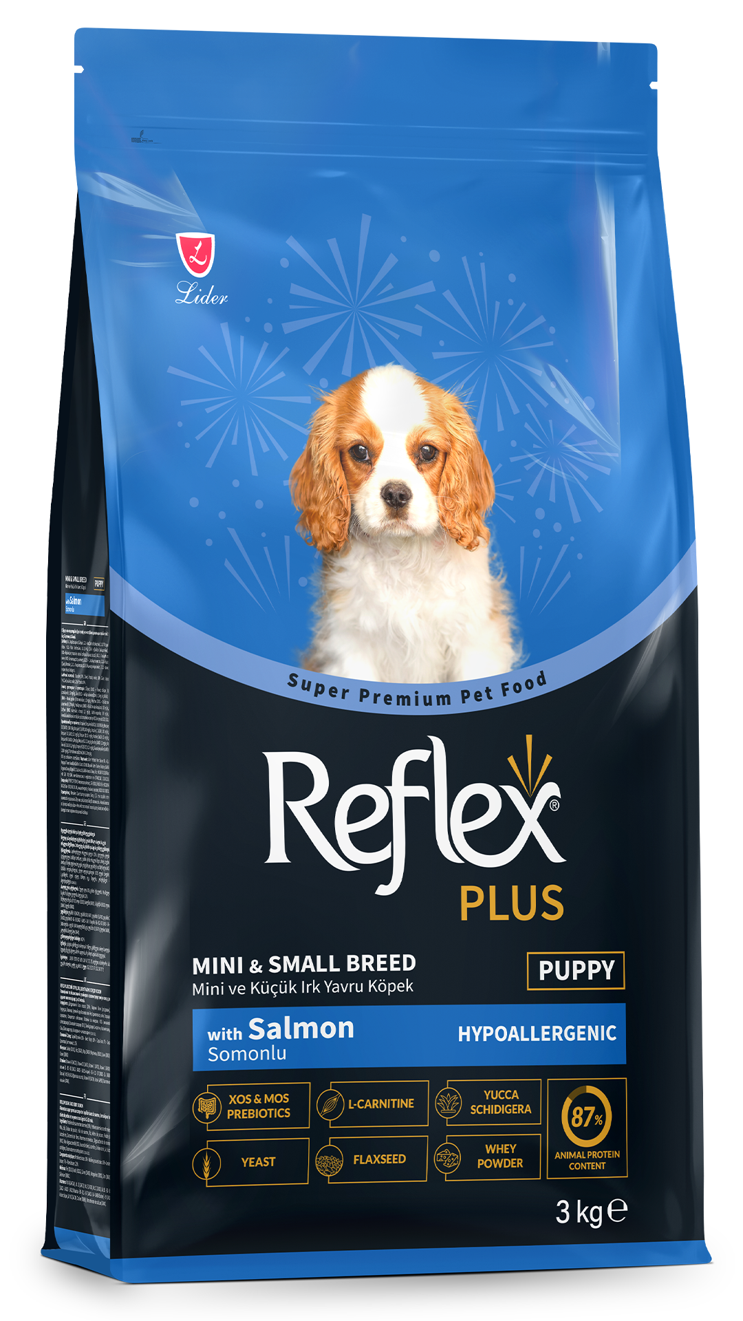 REFLEX PLUS SOMONLU MİNİ VE KÜÇÜK IRK YAVRU 3KG