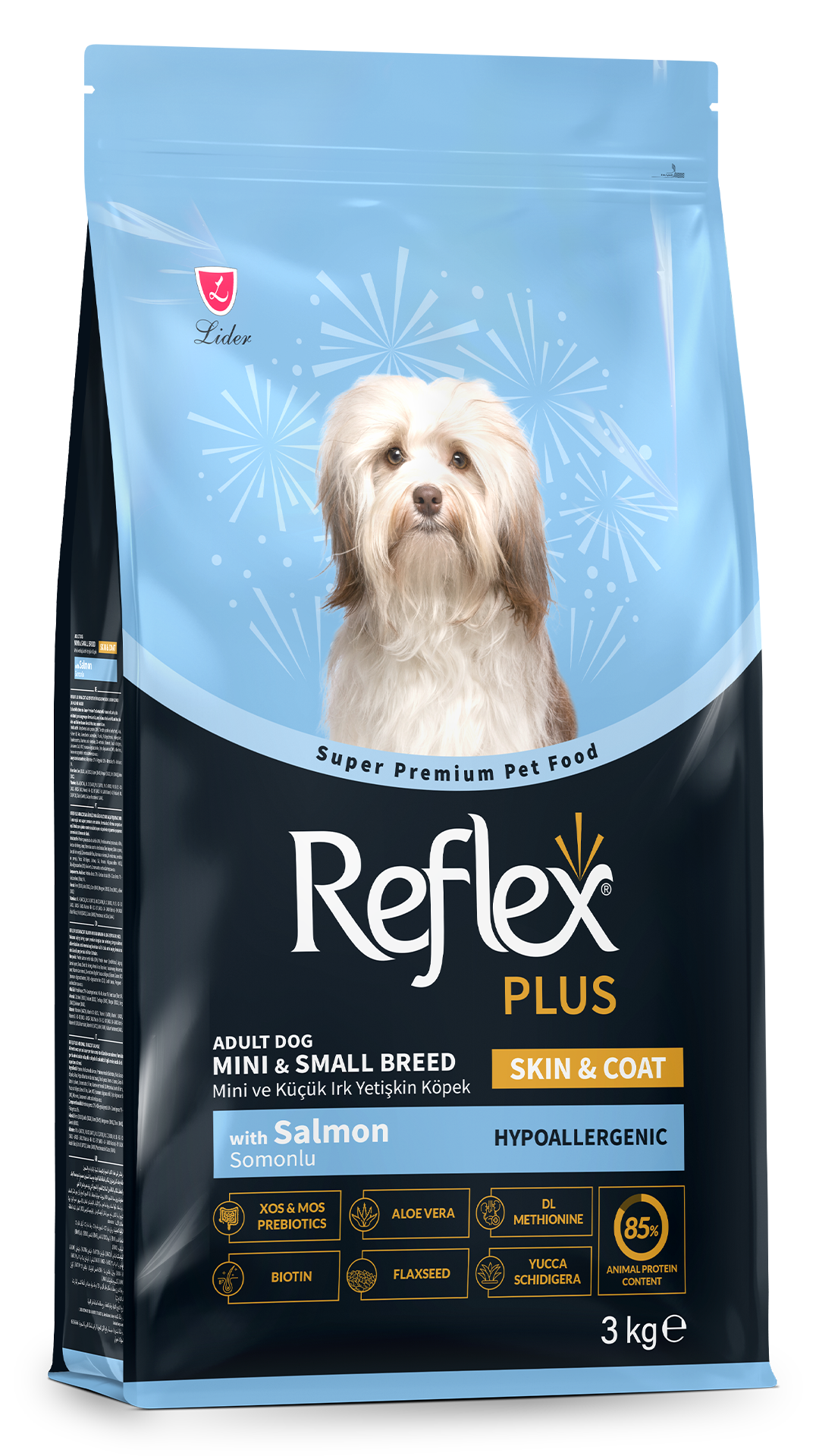 REFLEX PLUS  SOMONLU MİNİ VE KÜÇÜK IRK YET 3KG