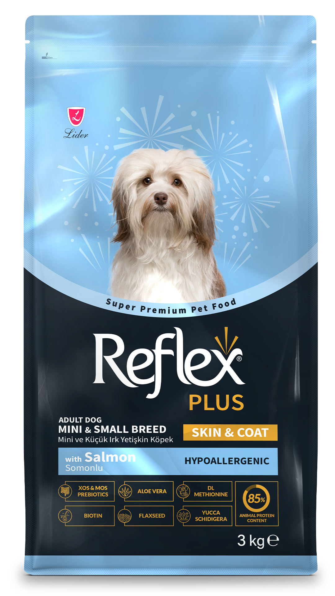 REFLEX PLUS  SOMONLU MİNİ VE KÜÇÜK IRK YET 3KG