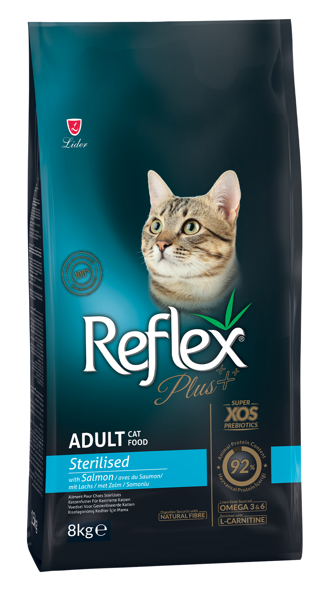 Reflex Plus Sterilised Somonlu Kısırlaştırılmış Kedi Maması 8 Kg