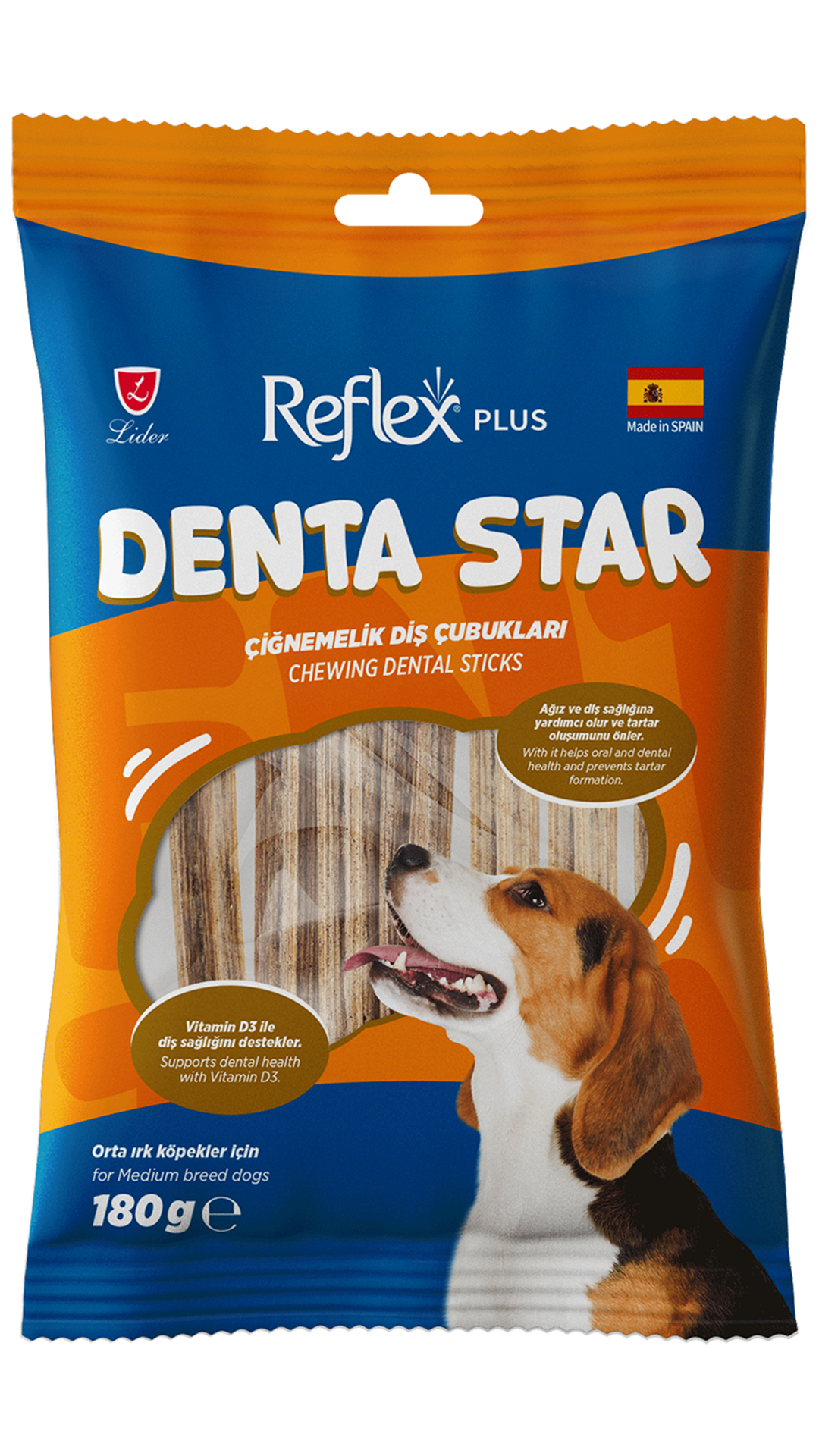 REFLEX PLUS STICKS MEDIUM BREED ADULT DOG 180G