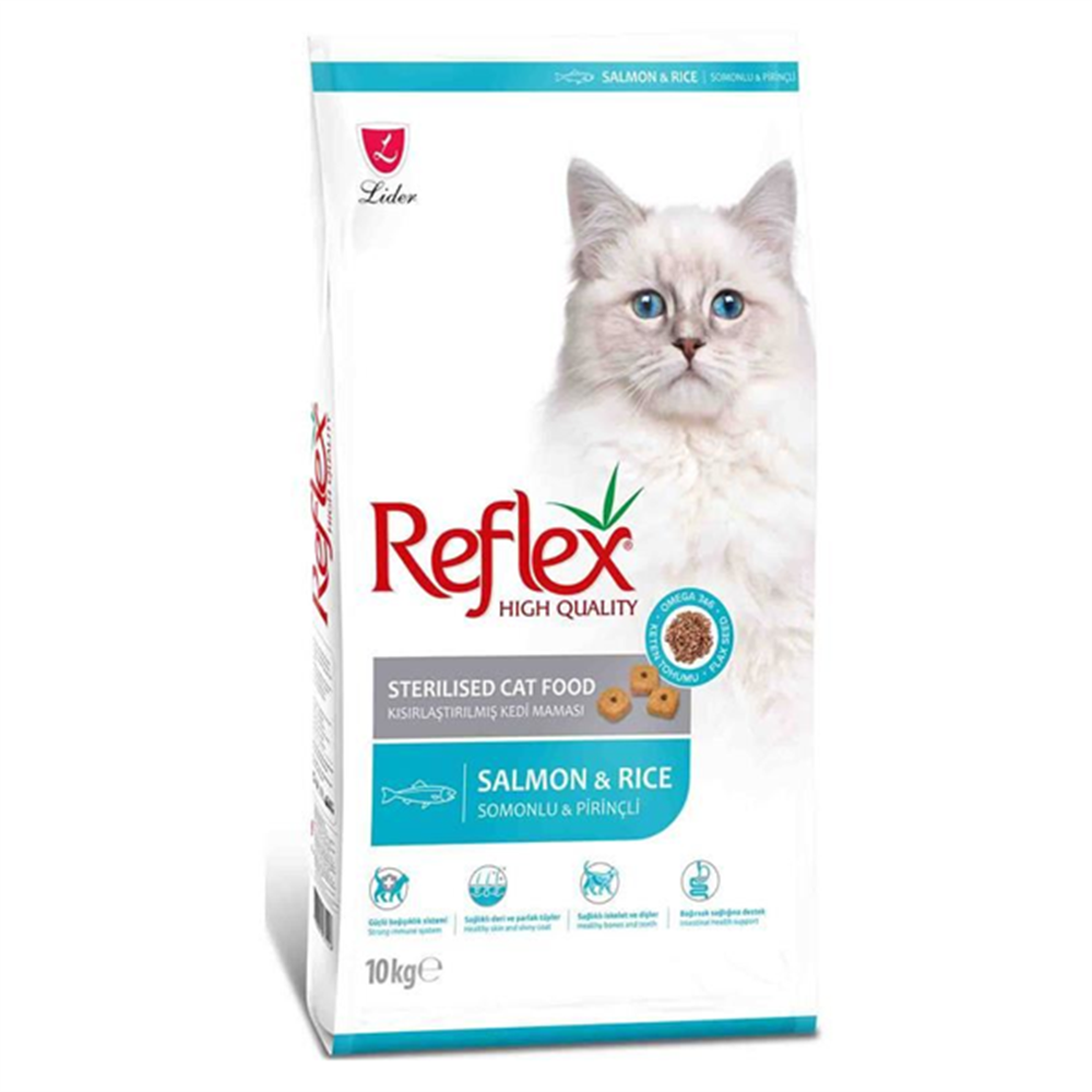 Reflex Sterılsed Salmon & Rıca Aduldt Cat Food 10 Kg