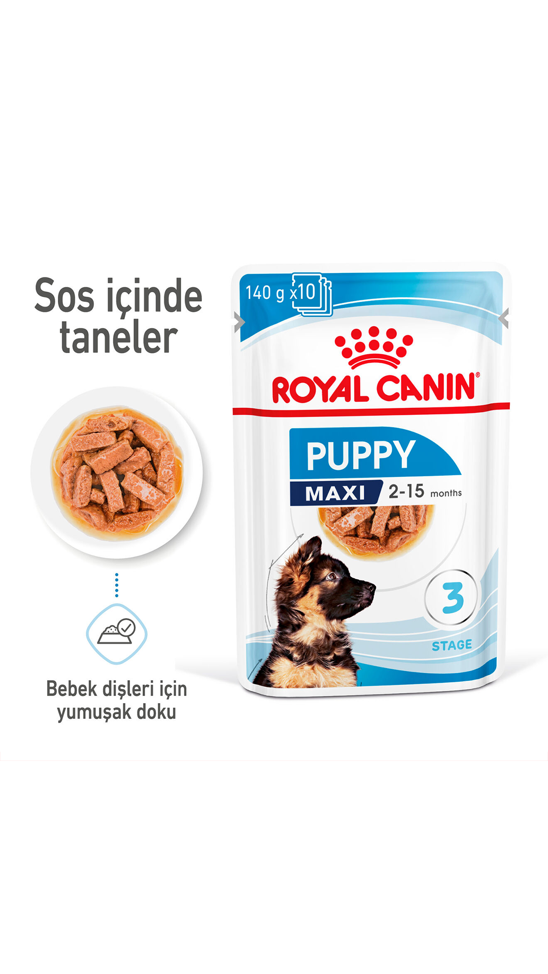 Royal Canin Sos İçinde Büyük Irk Yavru Köpek Konservesi 140gr
