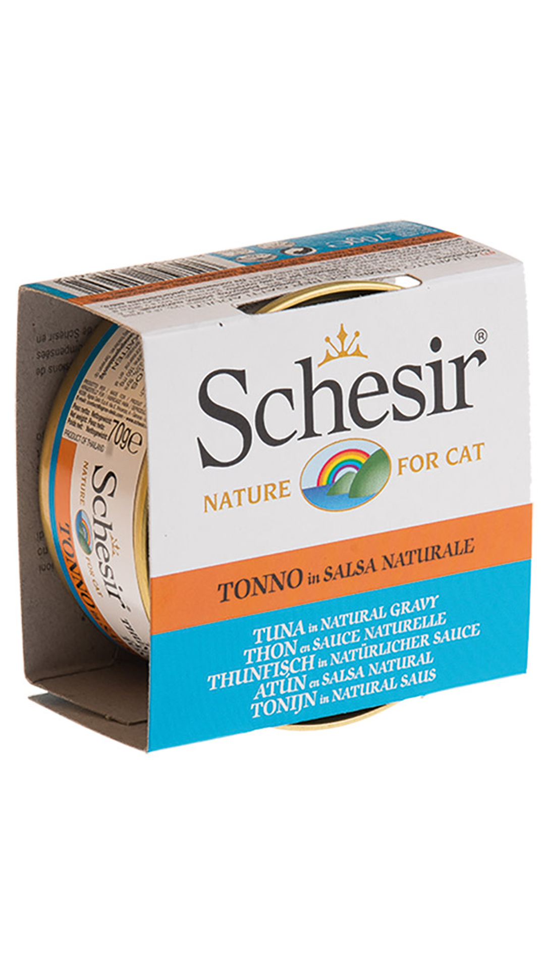 Schesir Ton Balıklı ve Doğal Salsa Soslu Kedi Konservesi 70gr