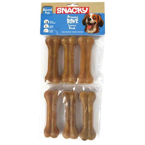 Snacky Natural Köpek Çiğneme Kemiği 10cm 6lı