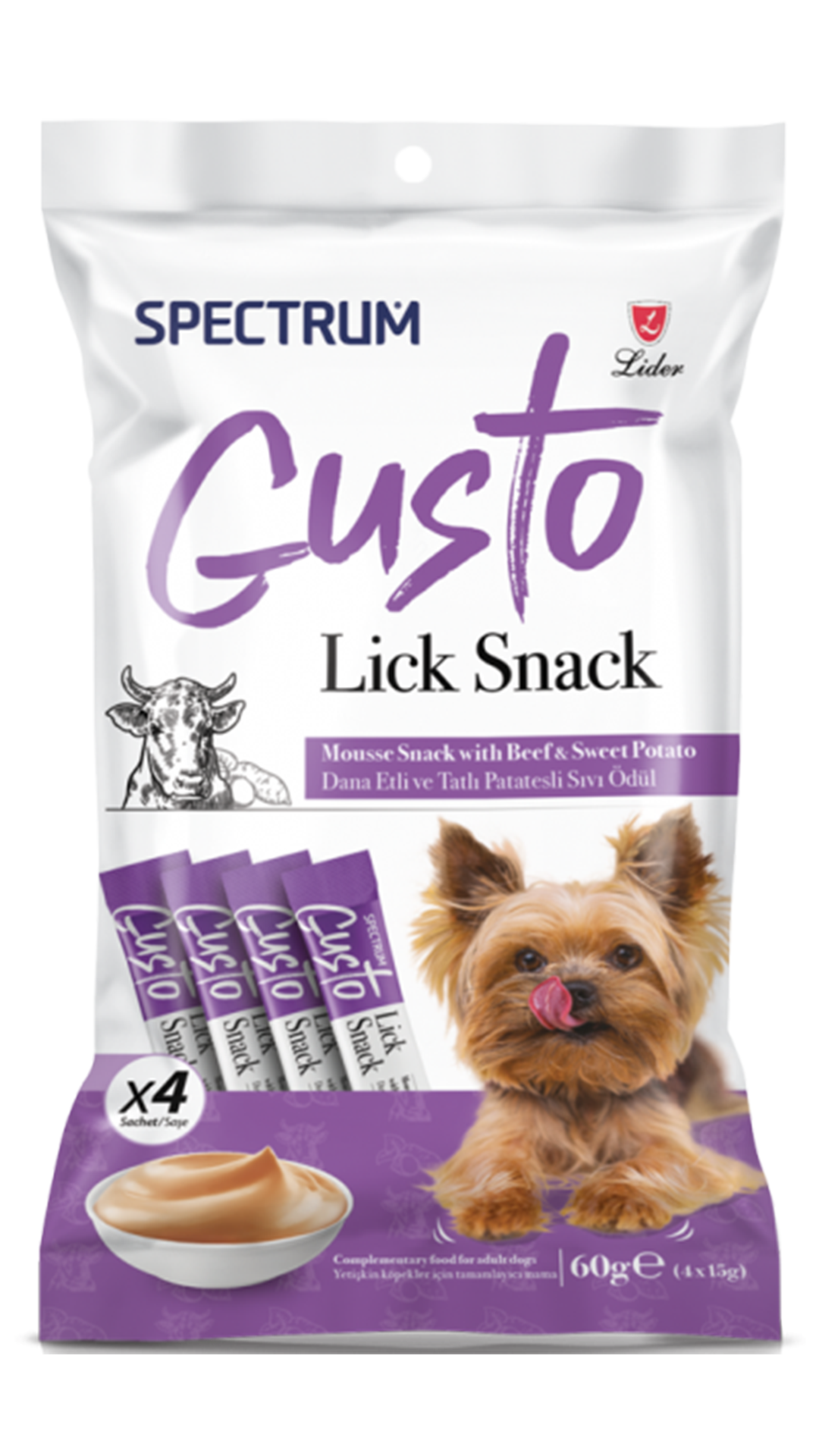 SPECTRUM GUSTO DANA ETLİ KÖPEK SIVI ÖDÜLÜ 4X15G