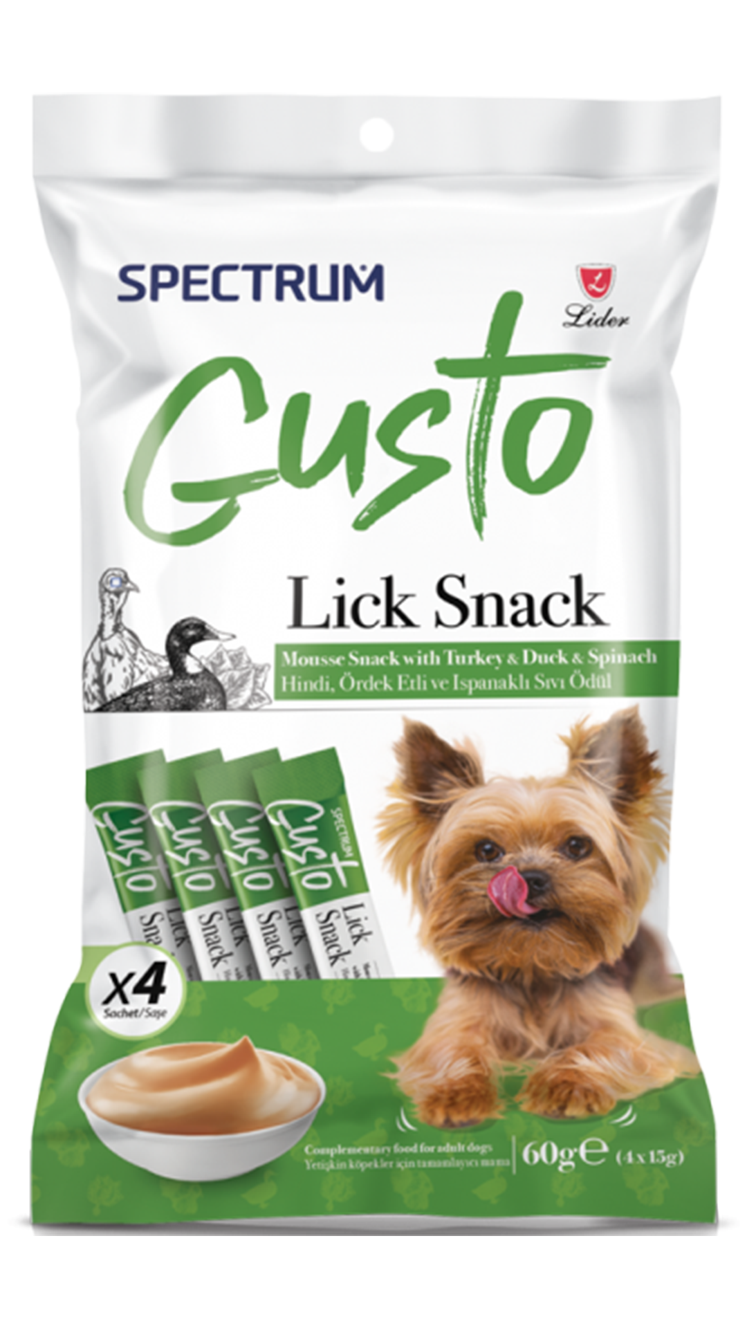 SPECTRUM GUSTO HİNDİ, ÖRDEK ETLİ KÖPEK SIVI ÖDÜLÜ