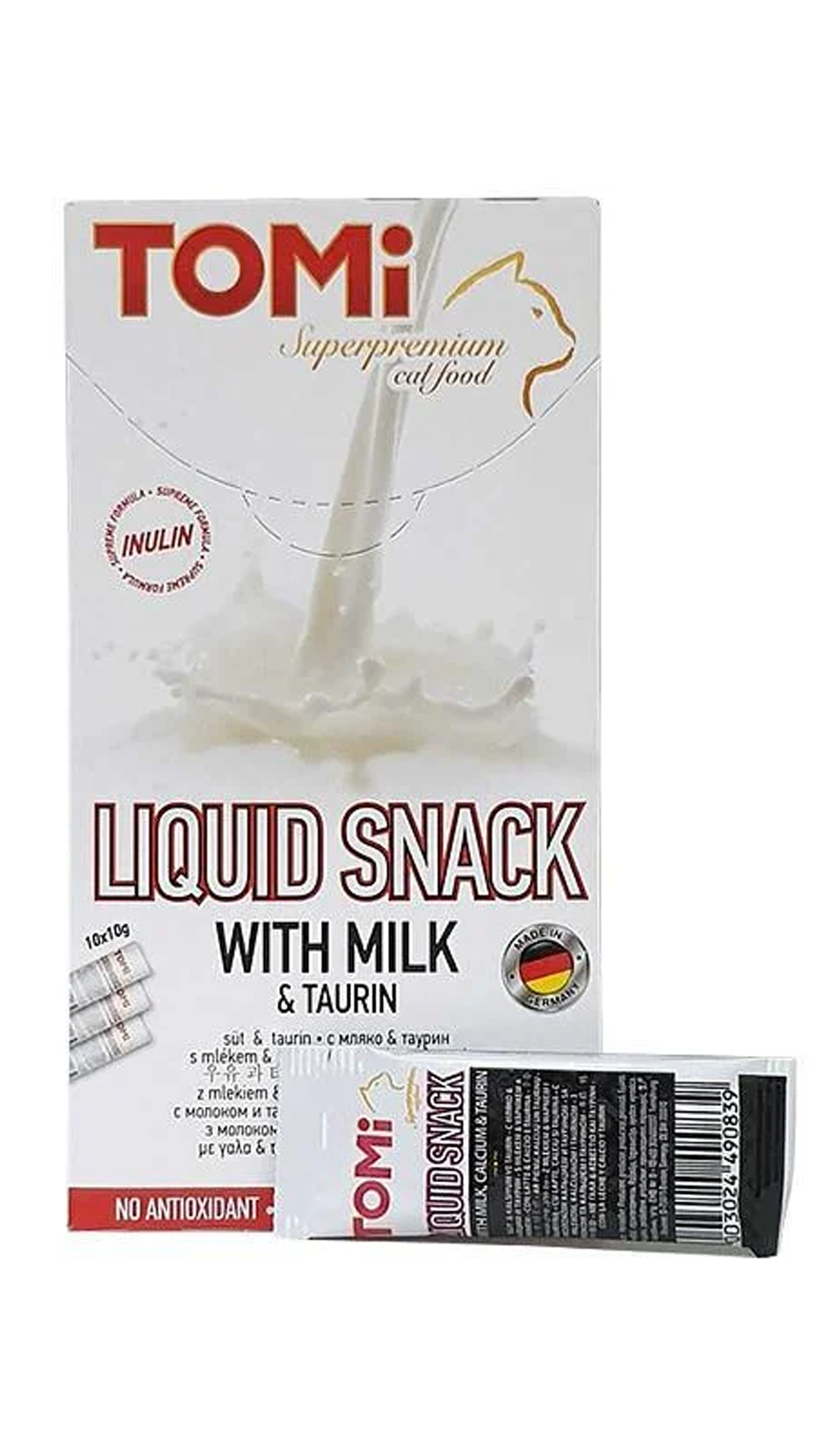 Tomi KEDİ KREMASI SÜTLÜ & TAURIN 10X10GR 100GR