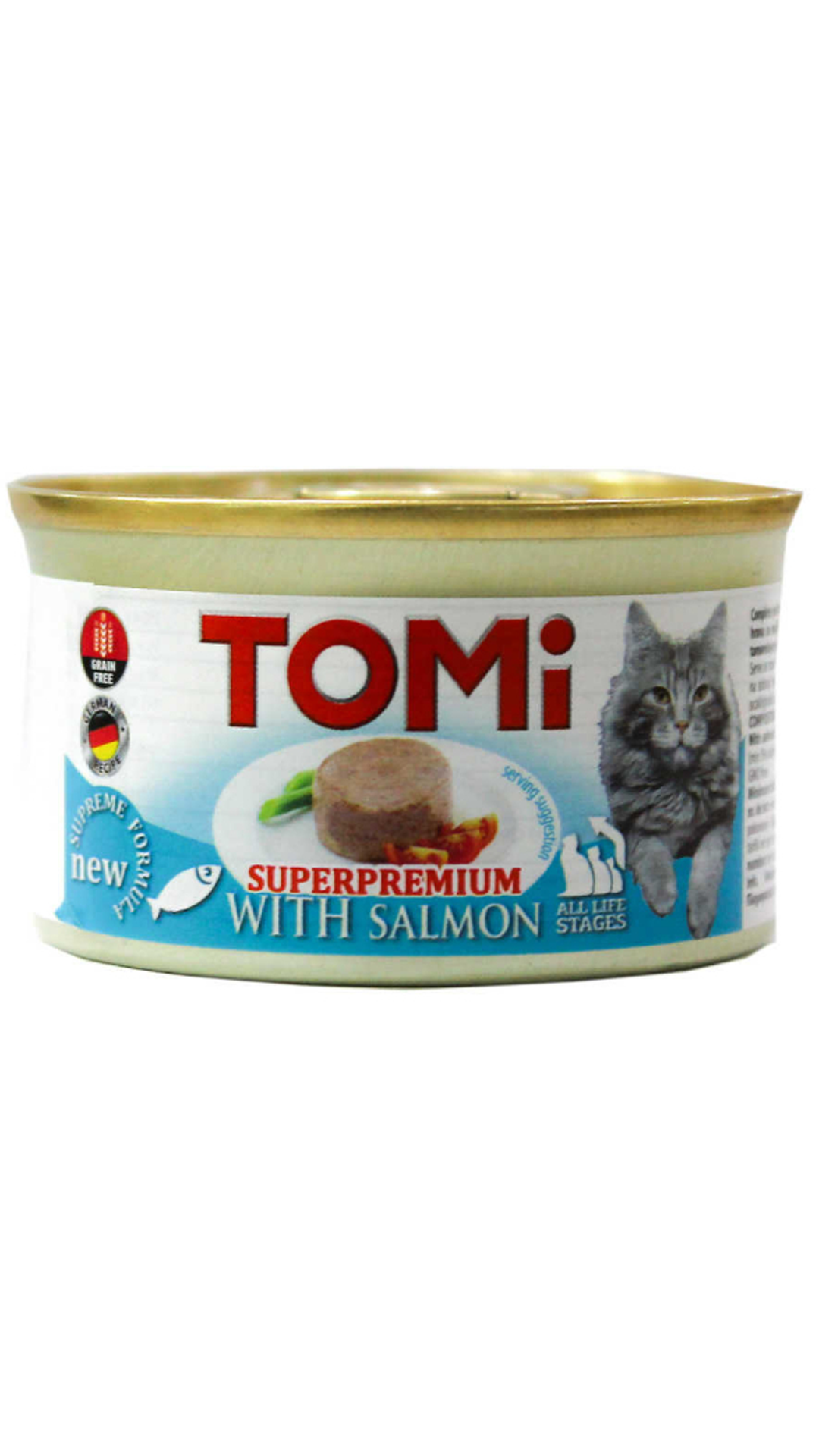 TOMİ KEDİ SOMONLU YAŞ MAMA 85G