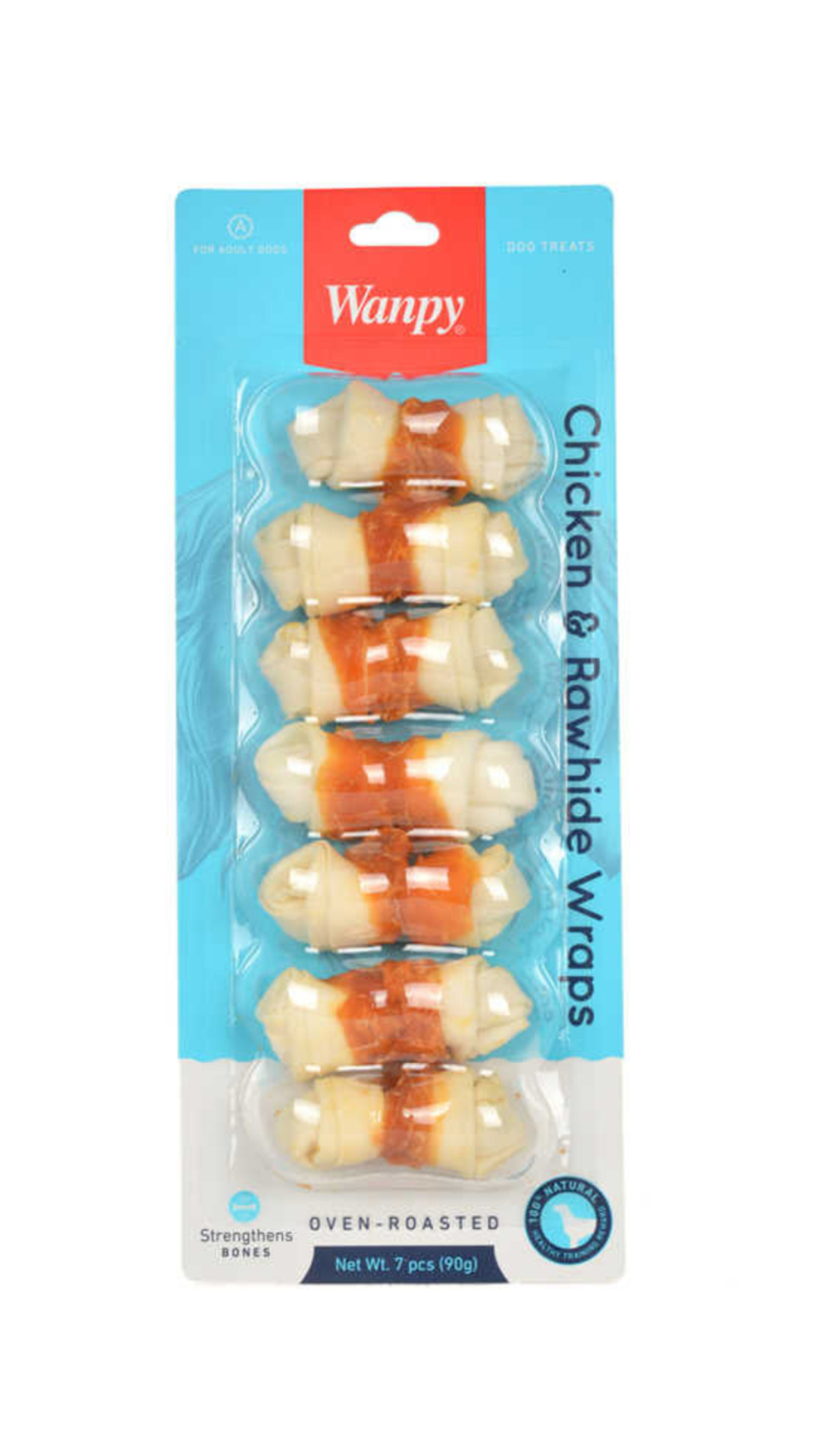 WANPY DERİ ÜZERİNE TAVUK SARGI KÖPEK ÖDÜLÜ 90GR