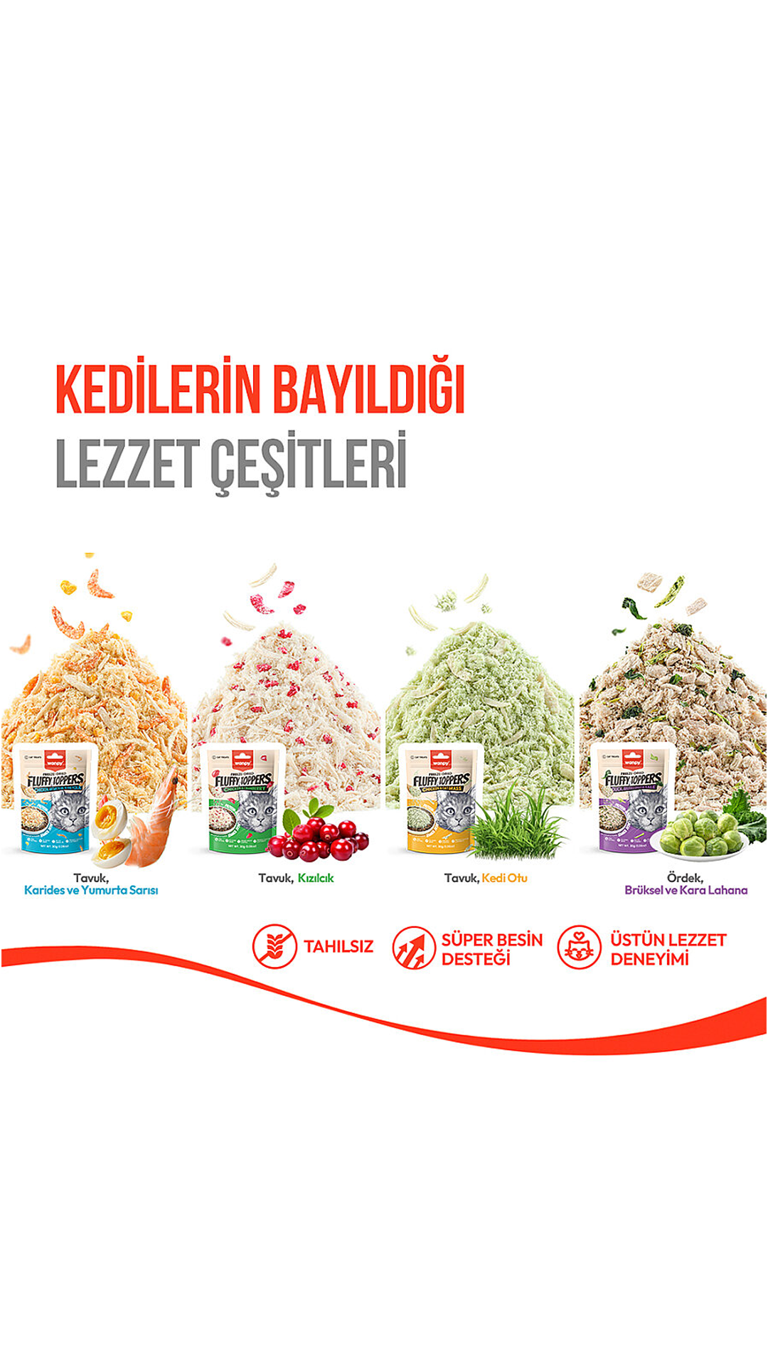 WANPY DONDURULARAK KURU FLUFFY ÖRDEK LAHANA 30GR