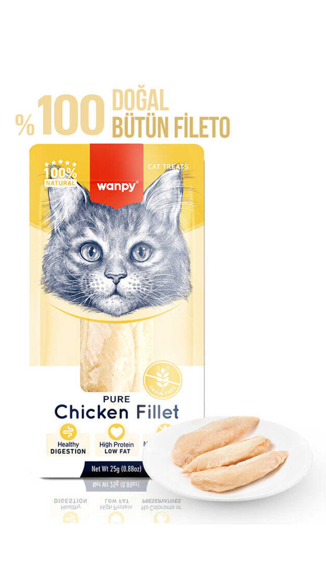 WANPY TAVUK FILETO KEDI ODULU 25 GR