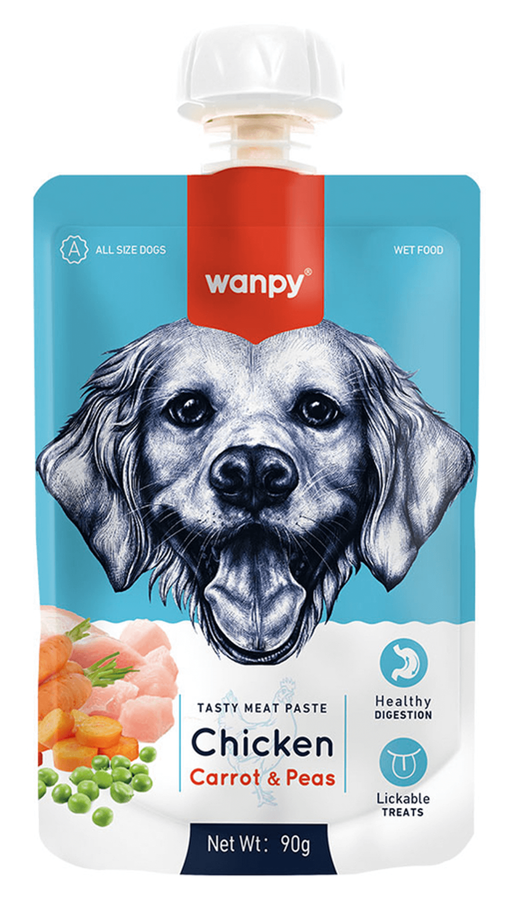 Wanpy Taze Tavuklu Havuçlu Köpek Et Ezmesi 90 Gr