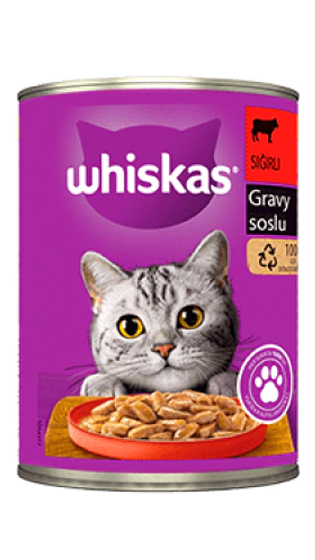 WHİSKAS KONSERVE BİFTEK  24*400GR