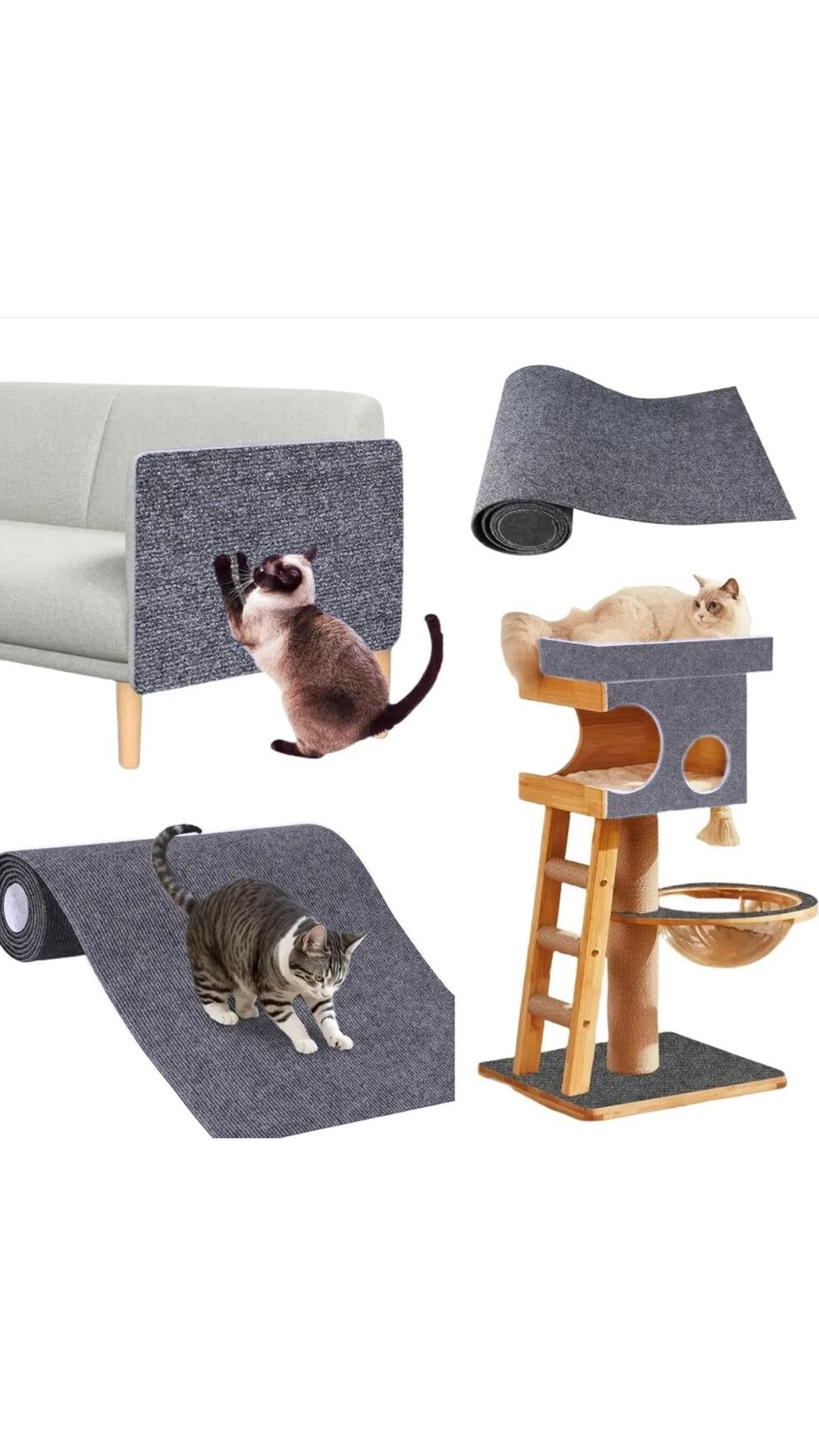 Yapışkanlı Kedi Tırmalama Halısı 100x30 CM