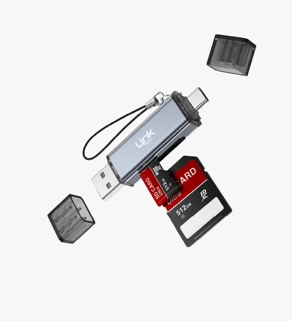 A207 USB-A / USB-C 2 in 1 Card Reader