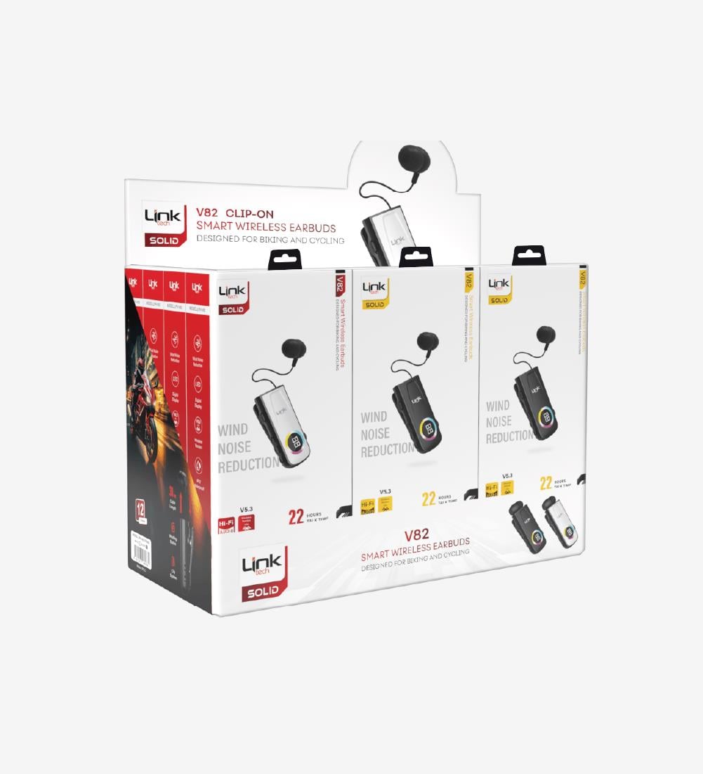 V82 Solid Ekranlı Titreşimli Makaralı Bluetooth Kulaklık 12'li Paket
