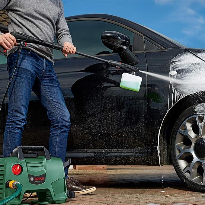 Basınçlı YıkamaBosch Yüksek Basınçlı Yıkama EasyAquatak 120, Yeşil Premium Kit (1500W, Ev ve Araç Yıkama Kiti, max Debi 350/saat)