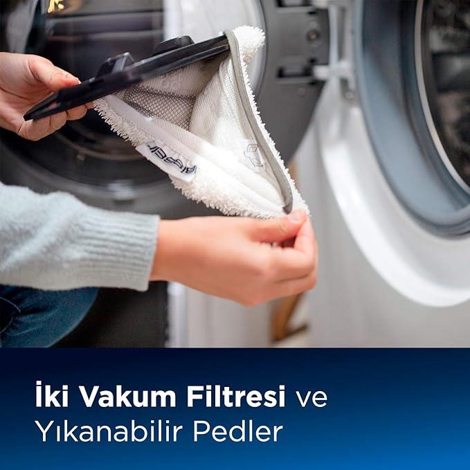 Buharlı TemizleyicilerOUTLET Bissell 1977N Vac & Steam Titanium 2'Si 1 Arada Elektrikli Süpürge Ve Buharlı Temizleyici, 1600 Watt, Siyah