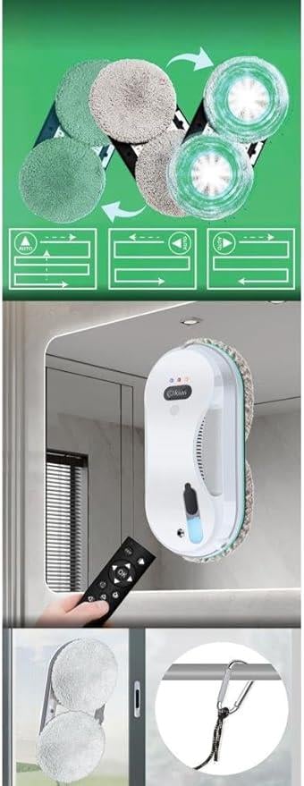 Cam Silme MakineleriKiwi Kwc-7130 Uzaktan Kumandalı Sıvı Püskürtmeli Cam Silme Robotu